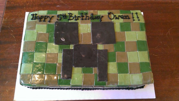 Minecraft Sheet cake