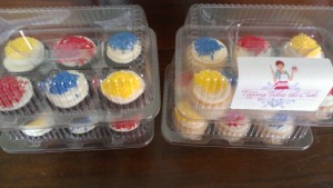 Primary Color Cupcakes