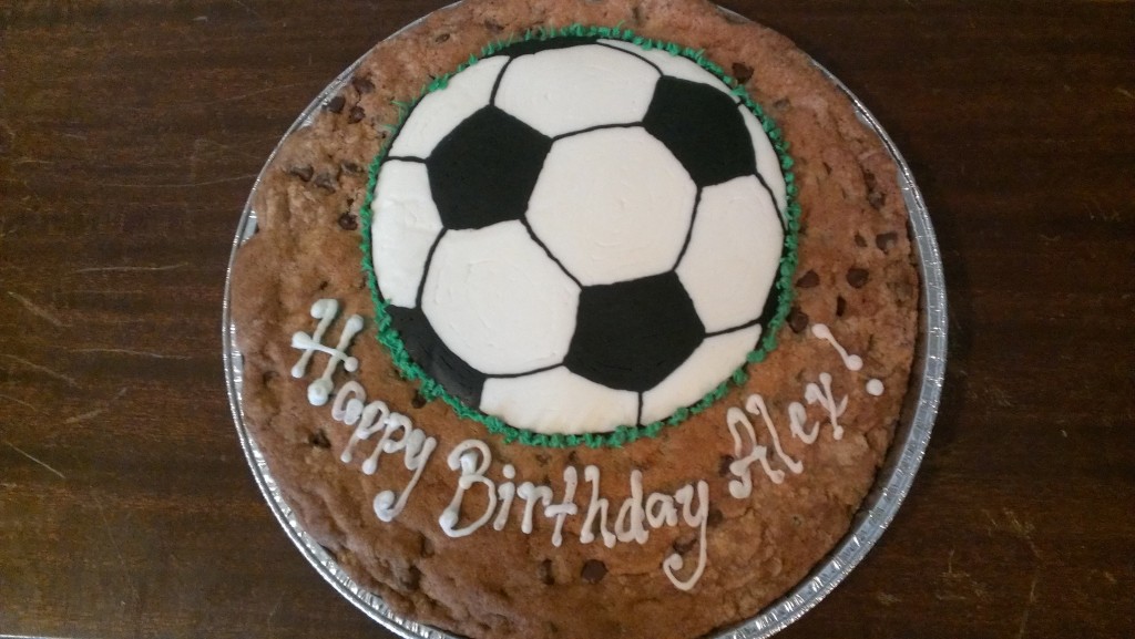 Soccer Ball Cookie Cake